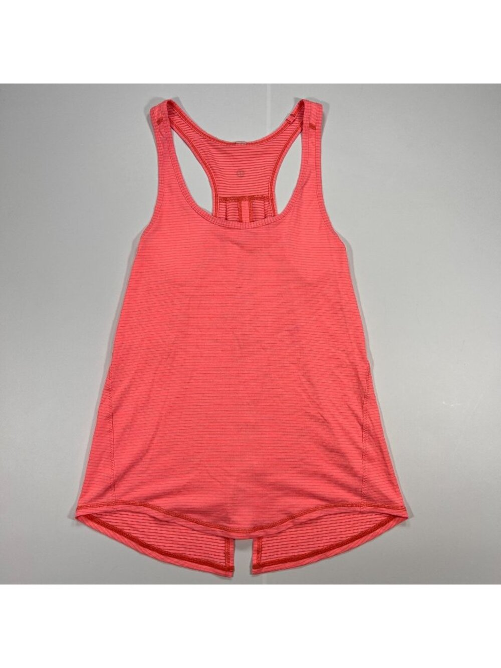 Lululemon Tank Top Women's S Orange Racerback Performance Gym Athletic Workout